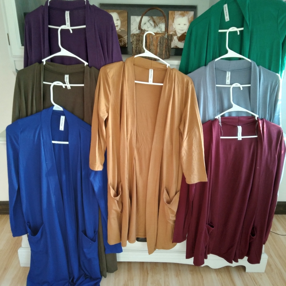 Brand new long and short shrugs